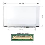 Display laptop Asus VivoBook 15 X512, X512D, X512DA, X512DK, X512FJ, X512FL, Full HD 1920x1080, IPS, 30 pini