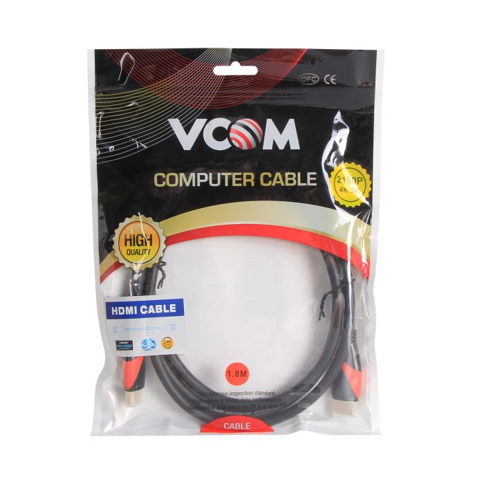 Cablu HDMI FHD 24K Gold Plated 1,4V ecranat 1.5m - VCom - imagine 5