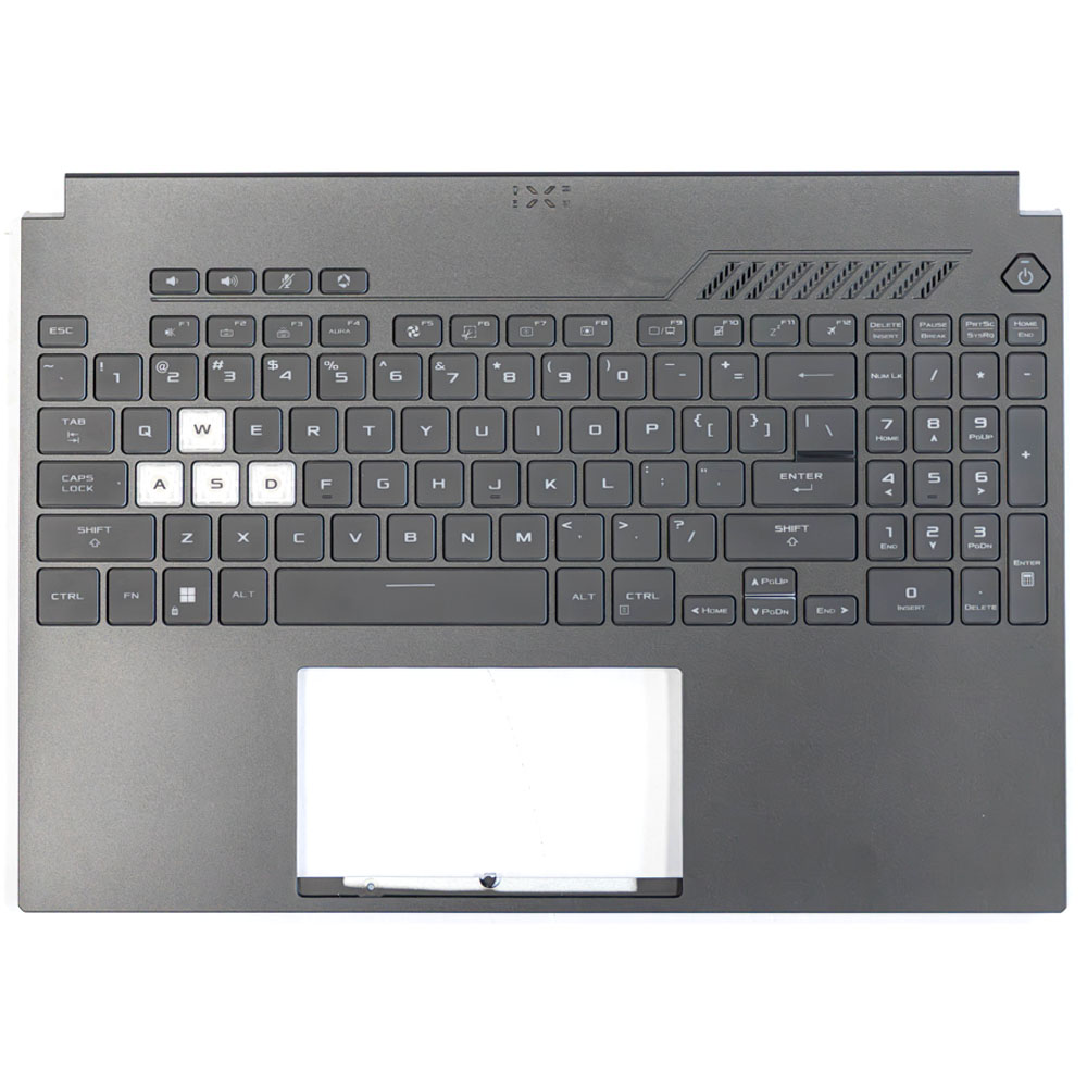 ECP020054 Carcasa superioara cu tastatura palmrest laptop Asus TUF Dash F15 FX517, FX517ZC, FX517ZM, FX517ZE, FX517ZR, cu iluminare RGB - imagine 1