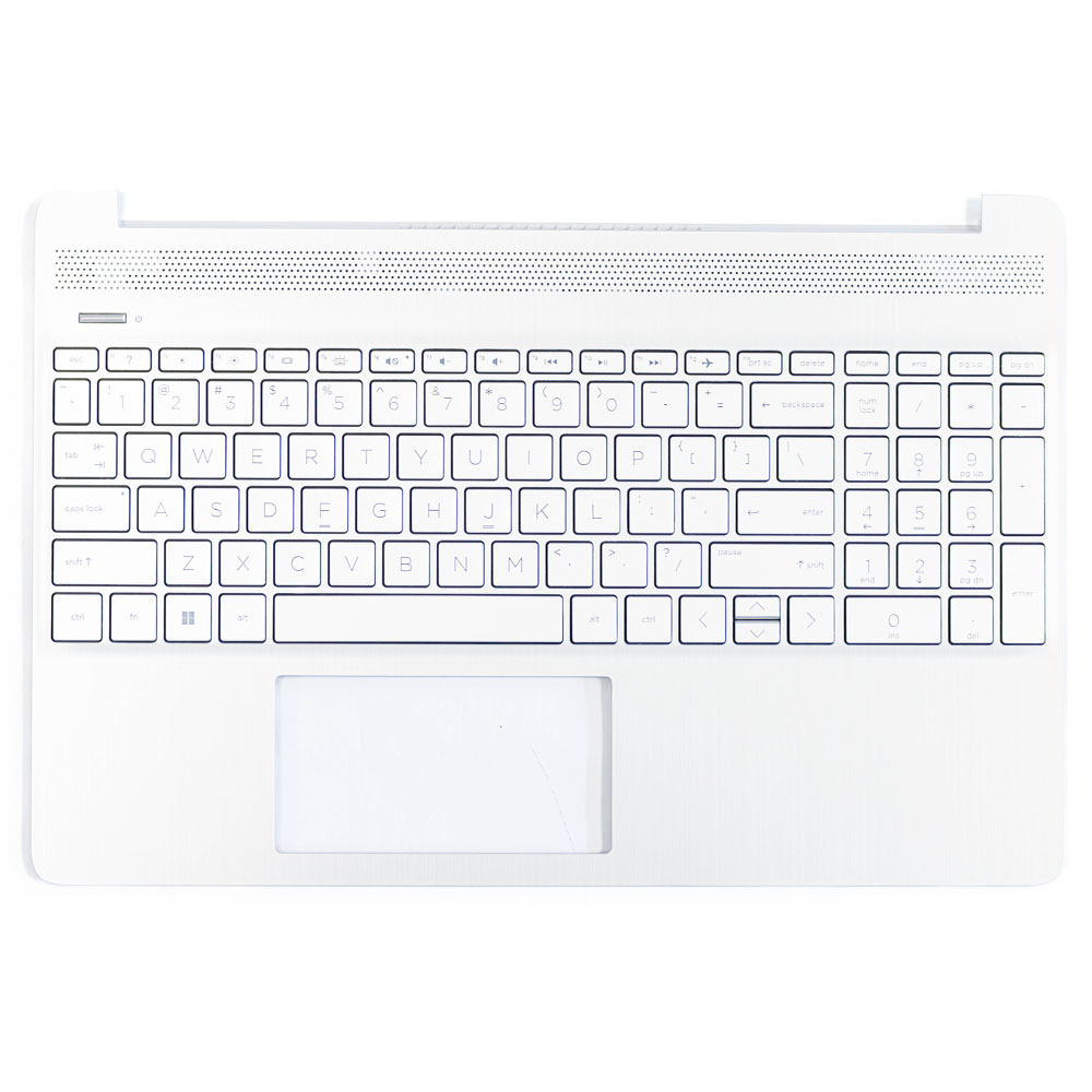 ECP040022 Carcasa superioara cu tastatura palmrest laptop HP 15S-EQ, 15S-FQ, 15-DY, 15T-DY, 15-EF, TPN-Q222, cu iluminare, argintiu - imagine 1