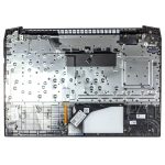 Carcasa superioara cu tastatura palmrest laptop HP Pavilion Gaming 15-EC, 15Z-EC, TPN-Q229, cu iluminare, taste verzi - imagine 2